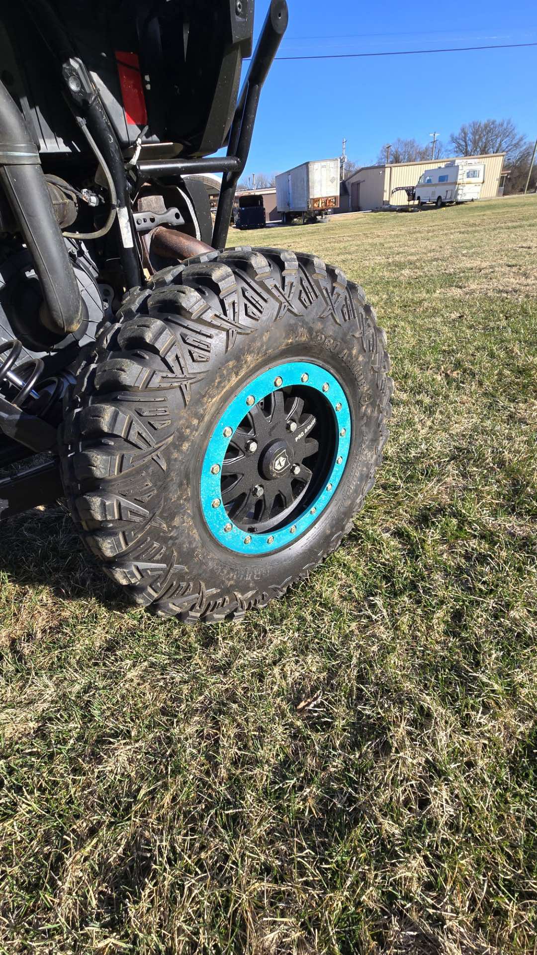 UTV ATV RAZR WHEEL BEADS RINGS CUSTOM COATED (4)  (SERVICE WORK)