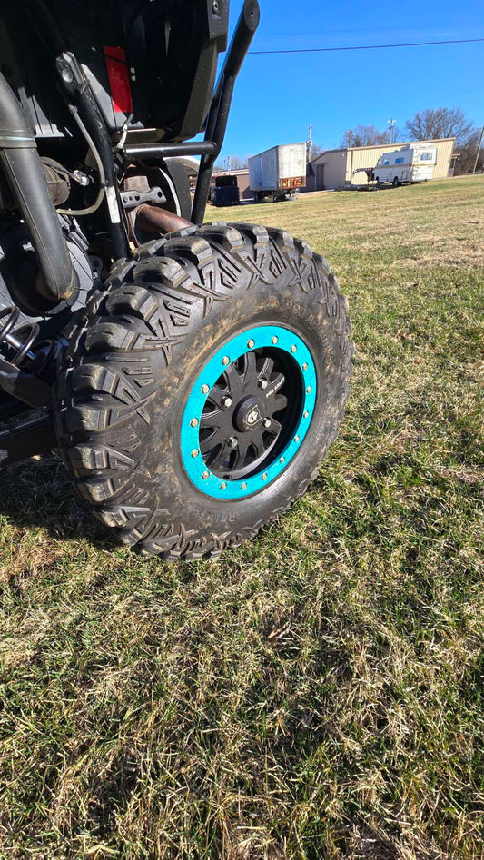 UTV ATV RAZR WHEEL BEADS RINGS CUSTOM COATED (4)  (SERVICE WORK)