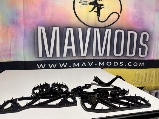 MOTORCYCLE CUSTOM COATED PEGS PAIR (SERVICE WORK)