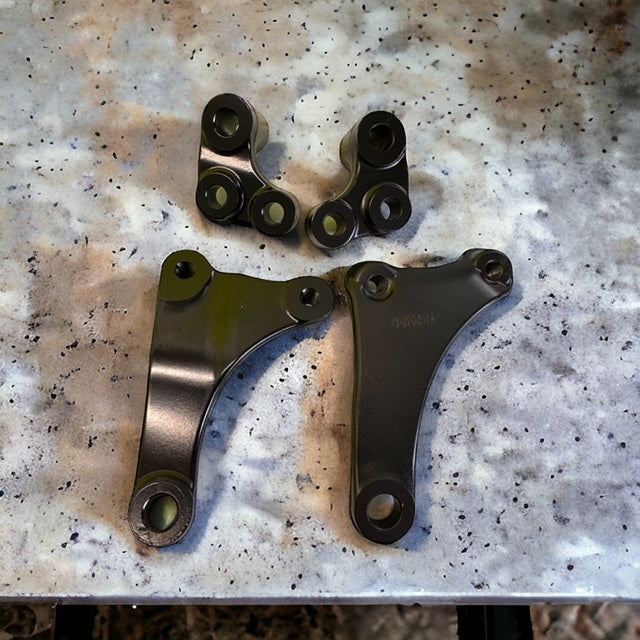 DIRT BIKE MOTOR MOUNTS / ENGINE HANGERS PAIR (SERVICE WORK)